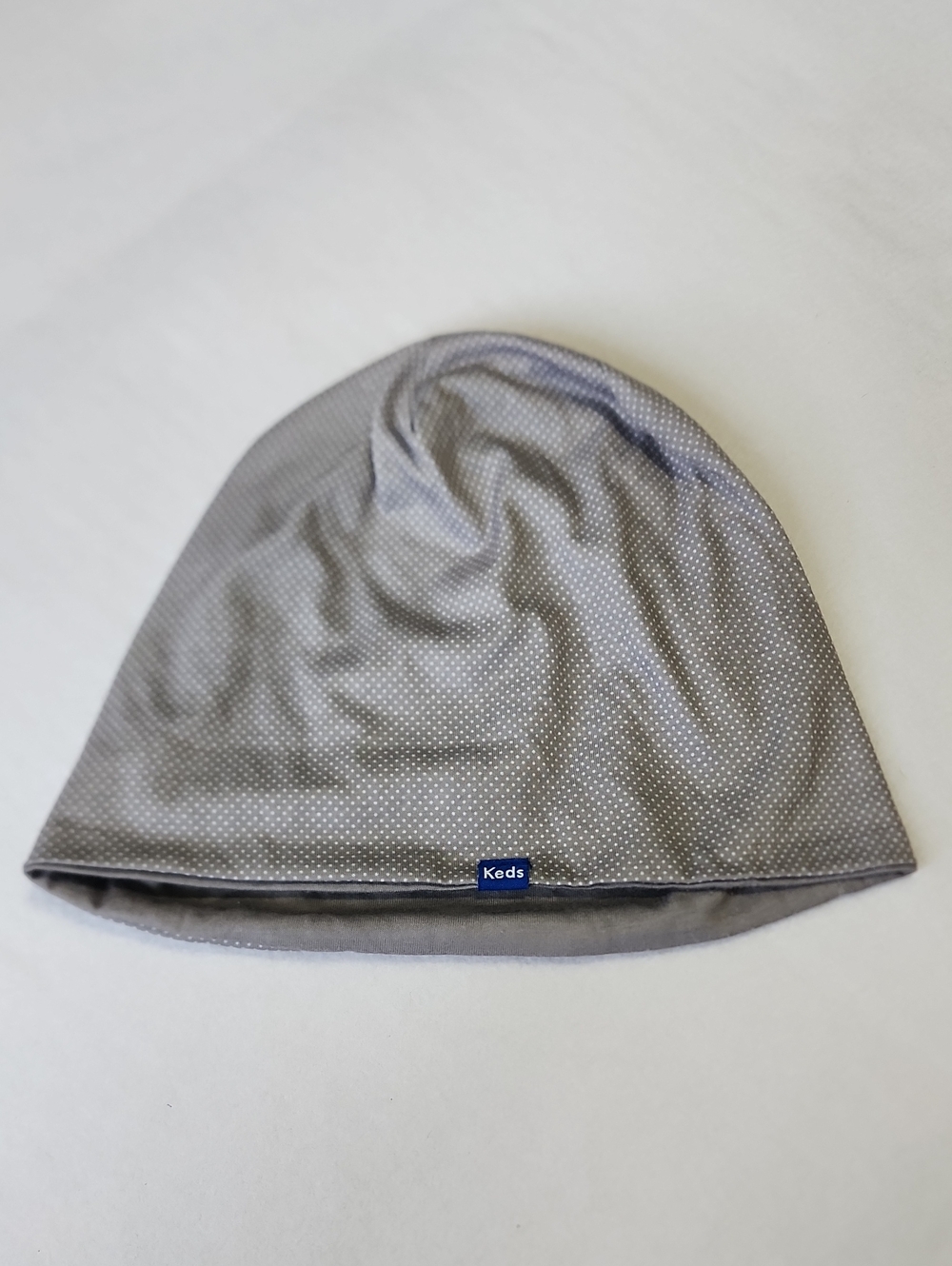 Keds Womens Gray Dot Knit Beanie